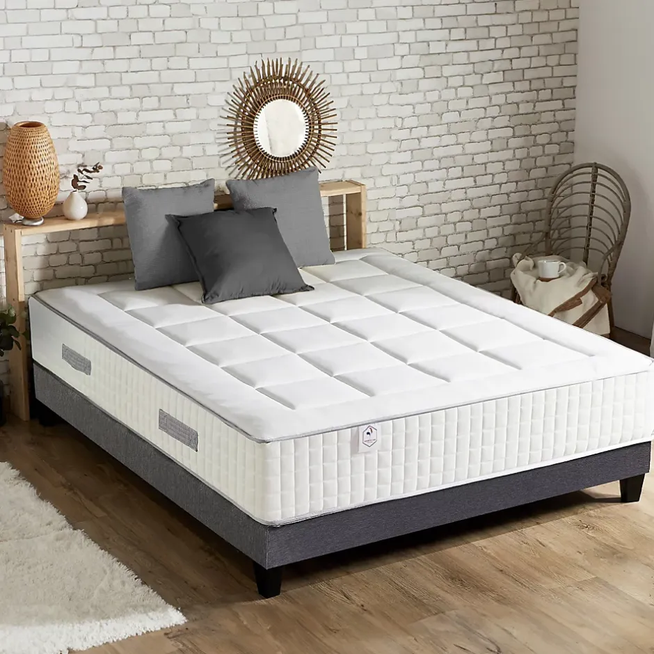 Idliterie Matelas ressorts ensachés PALACIO - soutien ferme et confort équilibré - 180 x 200 cm