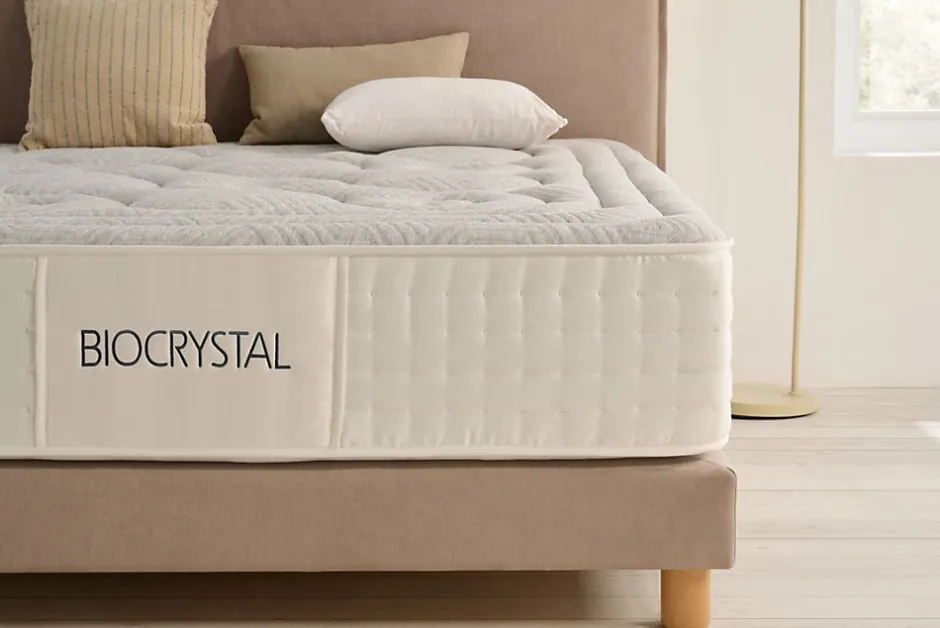 Moonia Matelas Ressorts Ensachés Biocrystal Selenium Spring, 30cm, 135x200cm -