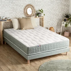 Idliterie Matelas ressorts ensachés 7 zones soutien ferme 140x200 Clearance