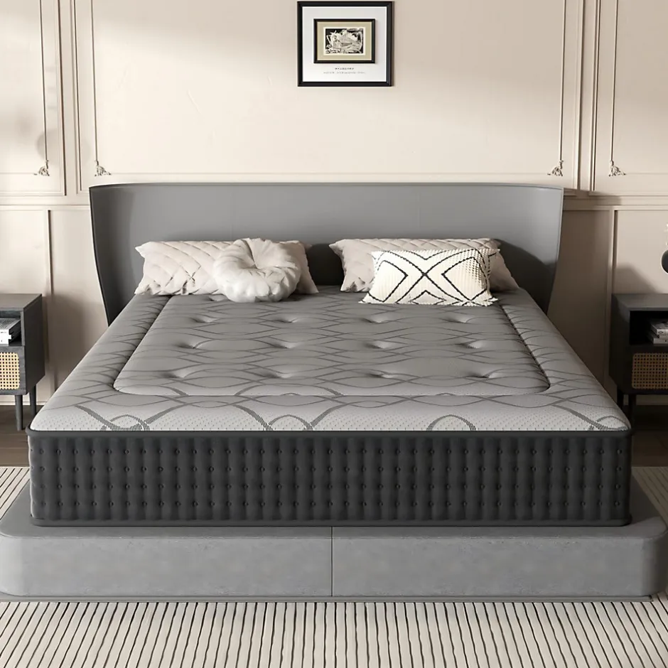 Teeno Matelas Ressorts 140x190 cm de Forme en Mousse et Ressorts, 25 cm Épaisseur