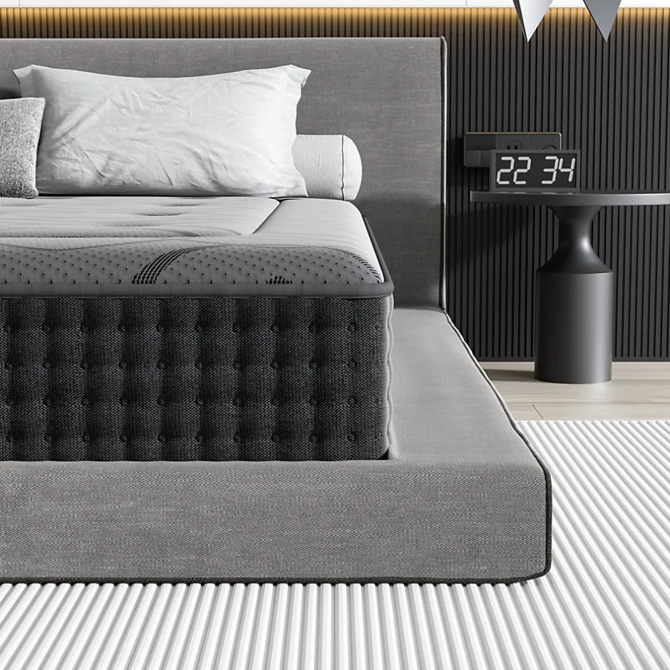 Teeno Matelas Ressorts 90x200 cm de Forme en Mousse et Ressorts, 30 cm Épaisseur