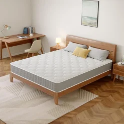 Teeno Matelas Ressorts 140x190cm de Forme en Mousse et Ressorts, 20 cm Épaisseur