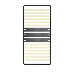 Teeno Matelas Ressorts 140x190cm de Forme en Mousse et Ressorts, 20 cm Épaisseur