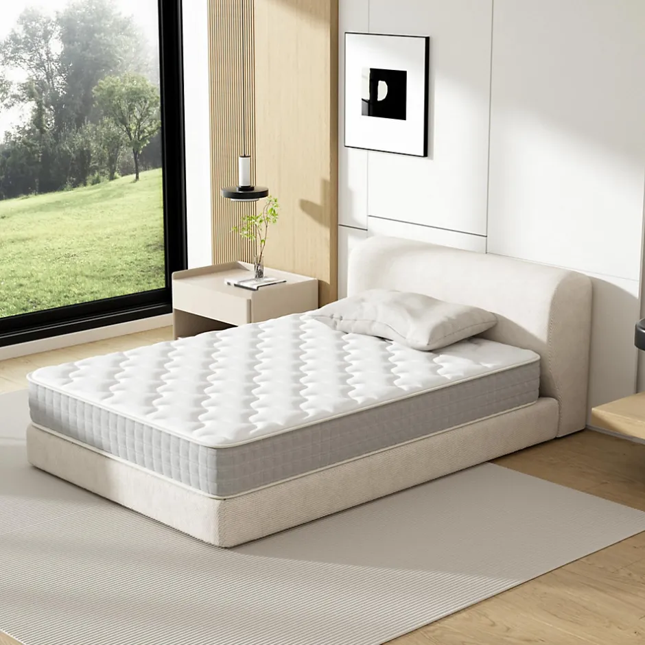 Teeno Matelas Ressorts 120x190cm de Forme en Mousse et Ressorts, 20 cm Épaisseur
