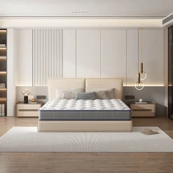 Teeno Matelas Ressorts 140x190cm de Forme en Mousse et Ressorts, 20 cm Épaisseur Sale
