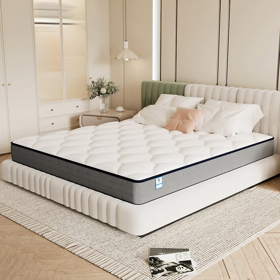 Teeno Matelas Ressorts 90x190x20cm, Confort, 7 Zones Ergonomique