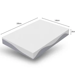 Blackcolors Matelas réversible 140x200cm,hauteur 20cm,fermeté H3 & H4,mousse 7 zones,Öko-Tex 100 Online