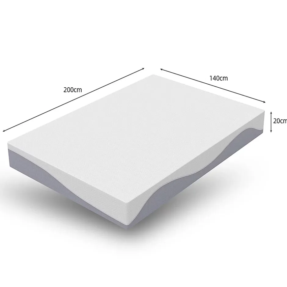 Blackcolors Matelas réversible 140x200cm,hauteur 20cm,fermeté H3 & H4,mousse 7 zones,Öko-Tex 100 Online