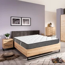 Juanio Matelas SAJA, réversible en mousse 3D, face été/ hiver, mémoire de forme, indépendance du couchage - 140 X 190 X 20 cm