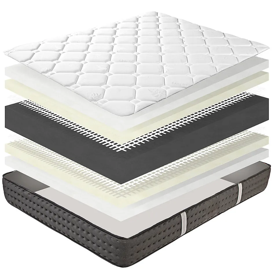 Juanio Matelas SAJA, réversible en mousse 3D, face été/ hiver, mémoire de forme, indépendance du couchage - 140 X 190 X 20 cm