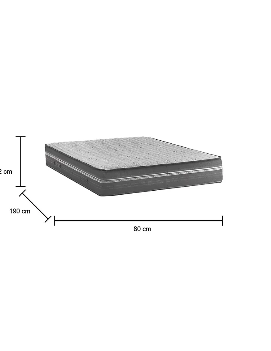 Talamo Italia Matelas simple Dlesc, matelas en mousse à mémoire de forme et microressorts ensachés,, 80x190h32 cm Hot