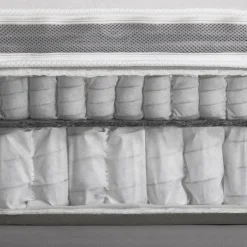 Talamo Italia Matelas simple Dmili, orthopédique en mousse à mémoire de forme et microressorts ensachés,, 80x190h37 cm