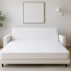 Literie Julien Matelas tres ferme BZ 140x200x15 cm - decoupe assise 60 cm - 5 zones de confort - soutien optimal - usage quotidien - confort ada