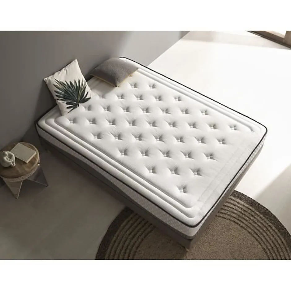 Eccox Matelas viscoélastique - - Clean Plus - 135x200 cm - Épaisseur 28 cm - Anti-acarien