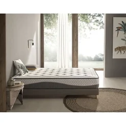 Eccox Matelas viscoélastique - - Clean Plus - 135x200 cm - Épaisseur 28 cm - Anti-acarien