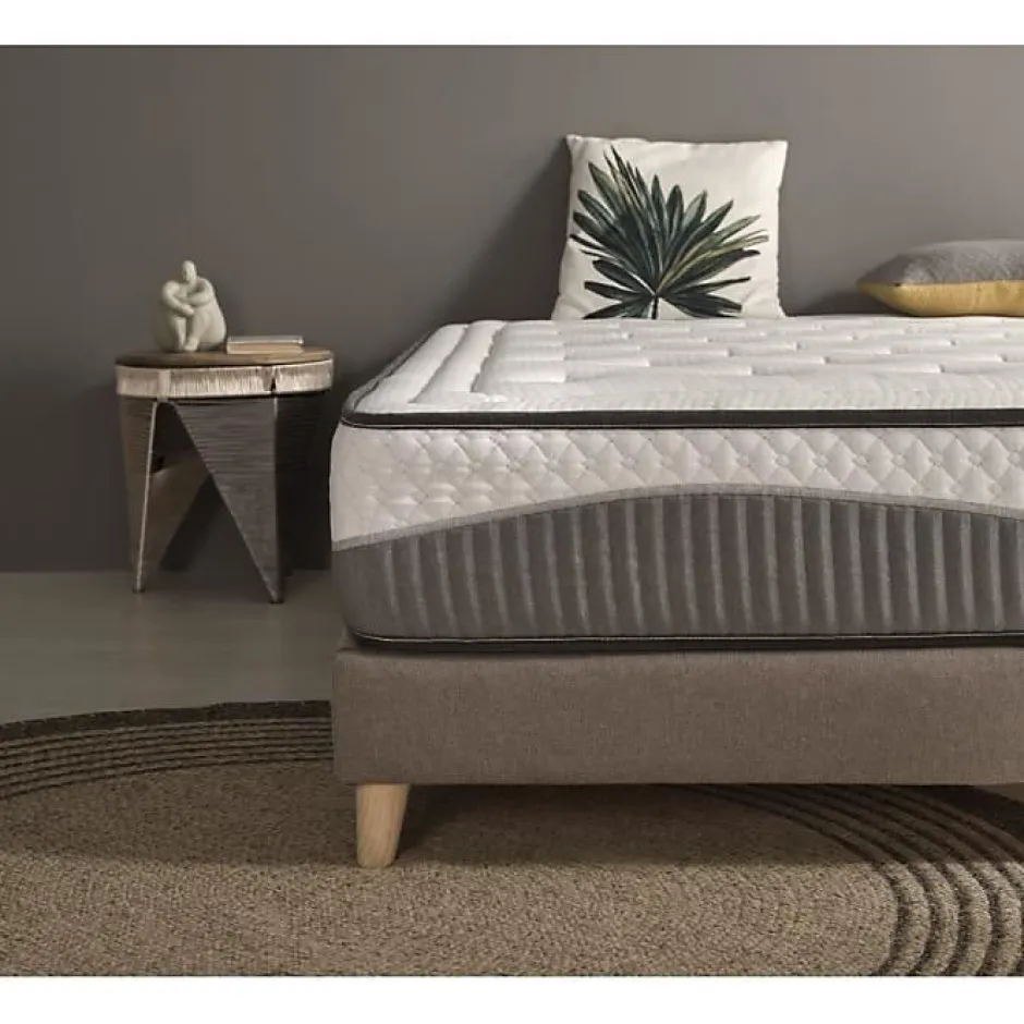 Eccox Matelas viscoélastique - - Clean Plus - 135x200 cm - Épaisseur 28 cm - Anti-acarien