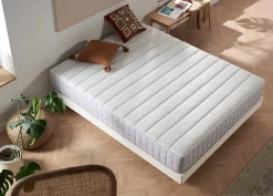Eccox Matelas Viscoélastique - - Luxury Cube - Haute densité HR Pro Nature - 26 cm - 160x190 Outlet