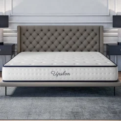 Cosmos Matelas 140x190 - 21 cm - Mousse mémoire de forme - Blue Latex - Confort Équilibré - 7 zones - Réversible - Durable - Upsilon