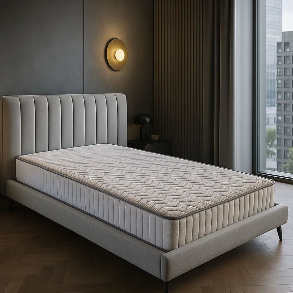 King Of Dreams Matelas 100x200 - avec sommier et pieds offerts - 23 cm - ferme - confort optimal - usage quotidien - mousse poli latex indéforma Best