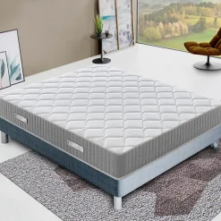 Materassiedoghe Matelas 120x200 à mémoire de forme - Epaisseur 30 cm - Mémoire 5 cm - Soulagement des points de pression - Hermes Hot