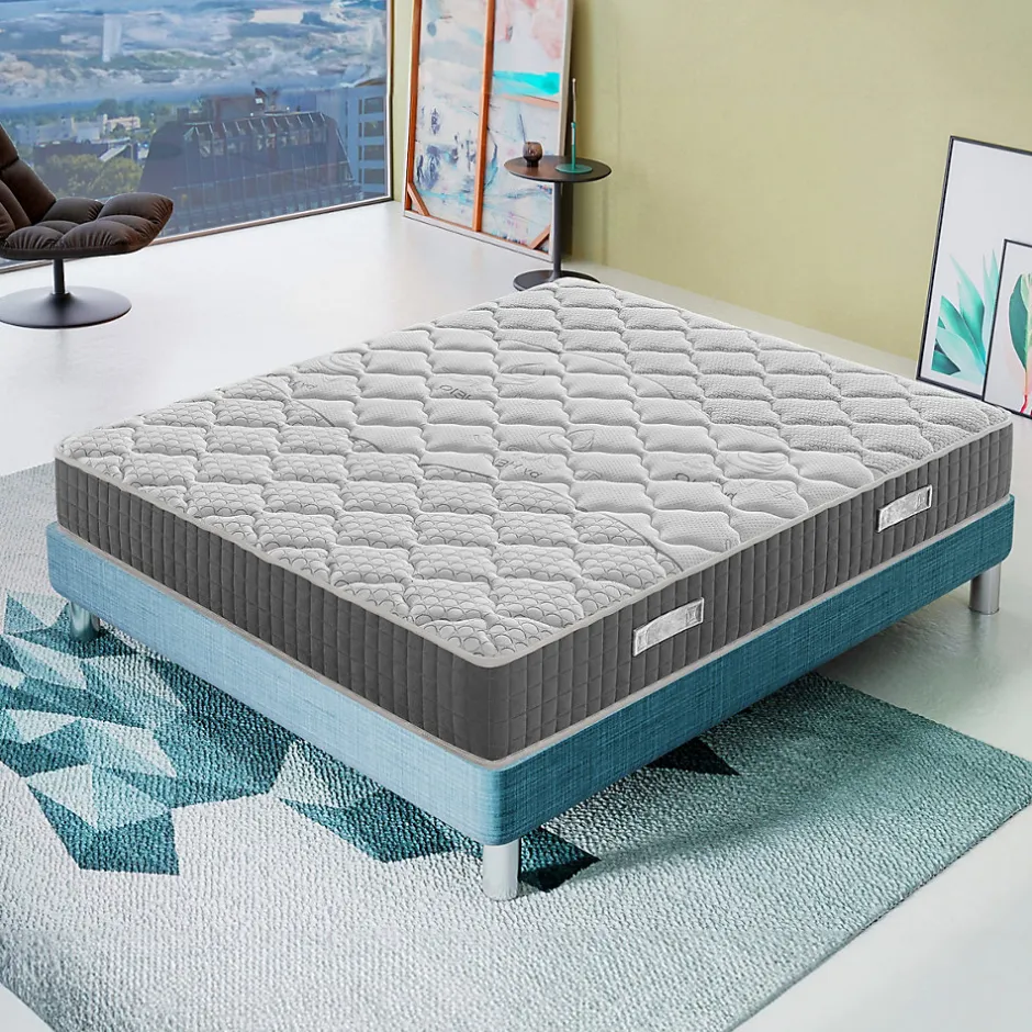 Materassiedoghe Matelas 160x200 à mémoire de forme - Epaisseur 25 cm - Mémoire 5 cm - Soulagement des points de pression - Hermes