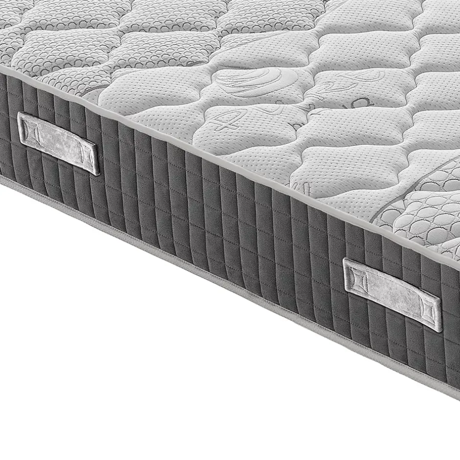 Materassiedoghe Matelas 200x200 à mémoire de forme - Epaisseur 20 cm - Mémoire 5 cm - Soulagement des points de pression - Hermes Hot