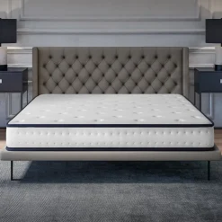 Cosmos Matelas 90x200 - Mousse mémoire de forme - Blue Latex - Confort Équilibré - 7 zones - Réversible - Durable - Upsilon Sale