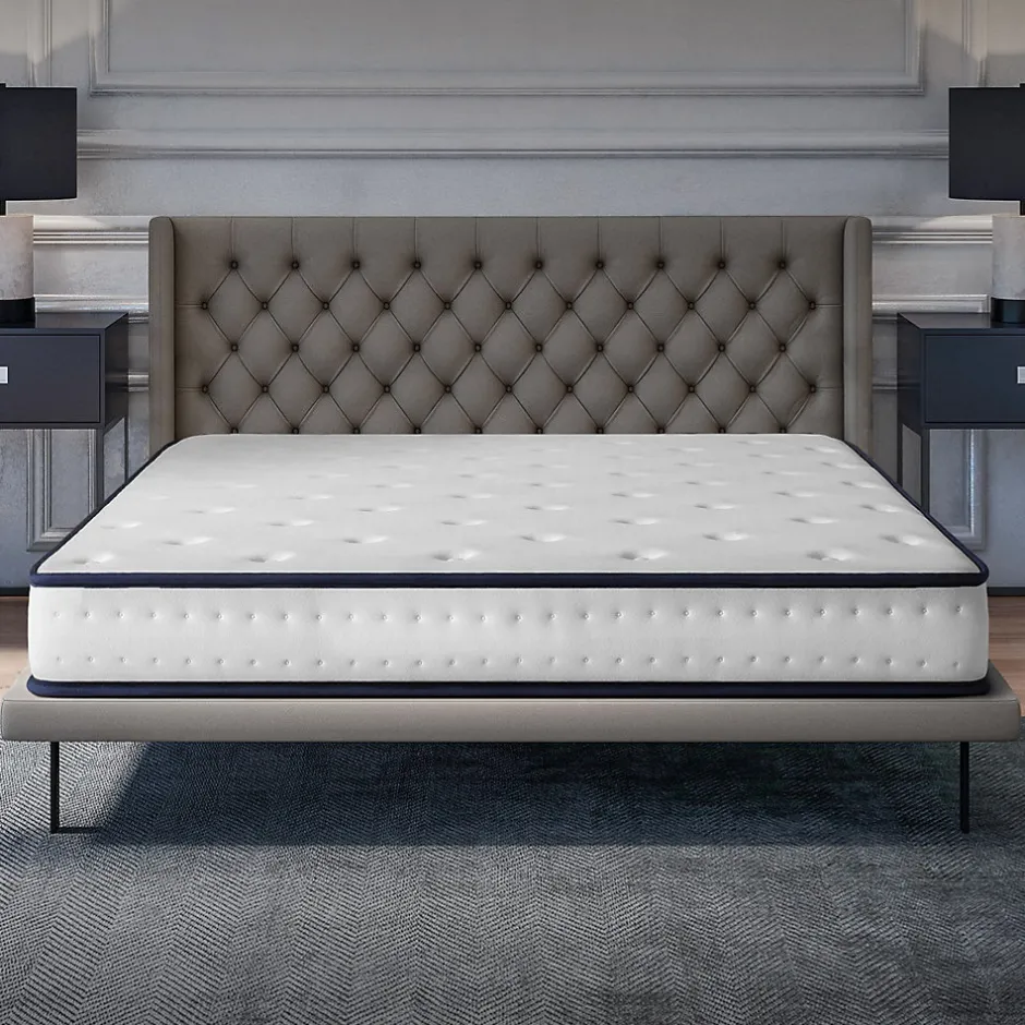 Cosmos Matelas 140x190 - Mousse mémoire de forme - Blue Latex - Confort Équilibré - 7 zones - Réversible - Durable - Upsilon Hot