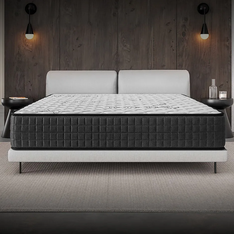 Cosmos Matelas 140x200 - Épais 30 cm - Hybride - Blue Latex - Ressorts Ensachés - 7 zones - Face été/hiver - Confort Mi-Ferme - Gamma