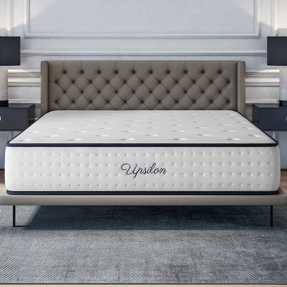 Cosmos Matelas 140x200 - Épais 32 cm - Mousse mémoire de forme - Blue Latex - Confort Ferme - 7 zones - Réversible - Durable - Upsilon Best