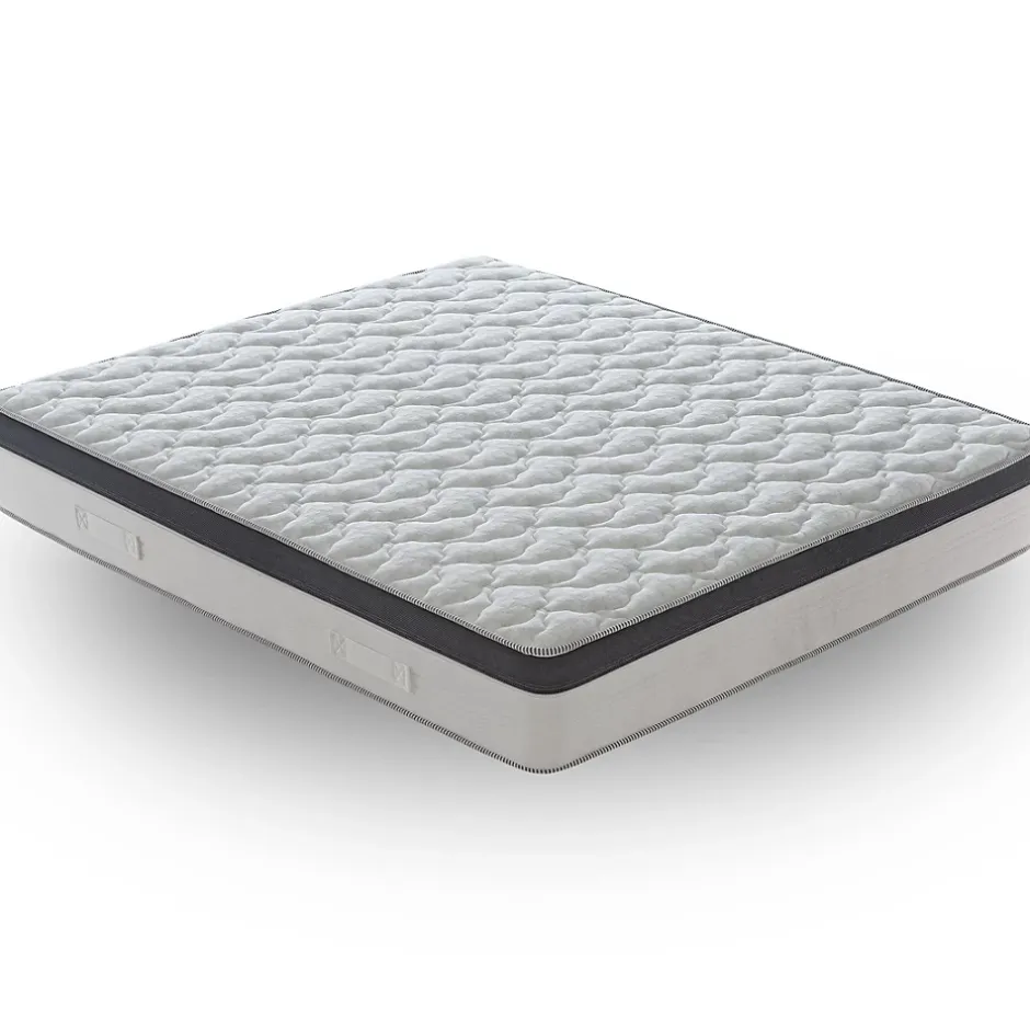 Materassiedoghe Matelas 120x190 à ressorts ensachés 800 - Epaisseur 28 cm - Mousse à mémoire de forme 6 cm - 9 zones de confort - Positano Hot