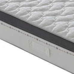 Materassiedoghe Matelas 80x190 à ressorts ensachés 800 - Epaisseur 28 cm - Mousse à mémoire de forme 6 cm - 9 zones de confort - Positano Discount
