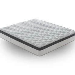 Materassiedoghe Matelas 80x190 à ressorts ensachés 800 - Epaisseur 28 cm - Mousse à mémoire de forme 6 cm - 9 zones de confort - Positano Discount