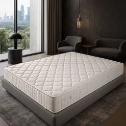 King Of Dreams Matelas 100x200 - Tissu Ignifug - Soutien Ferme - Mousse Poli Lattex Indformable - anti feu 100 200 - H 25 CM Sale