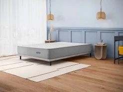Cosmos Matelas 140x190 Alpha - Mousse HR - Accueil Blue Latex - Épais 30 cm - 7 zones de soutien - Face été/hiver - Confort Ferme