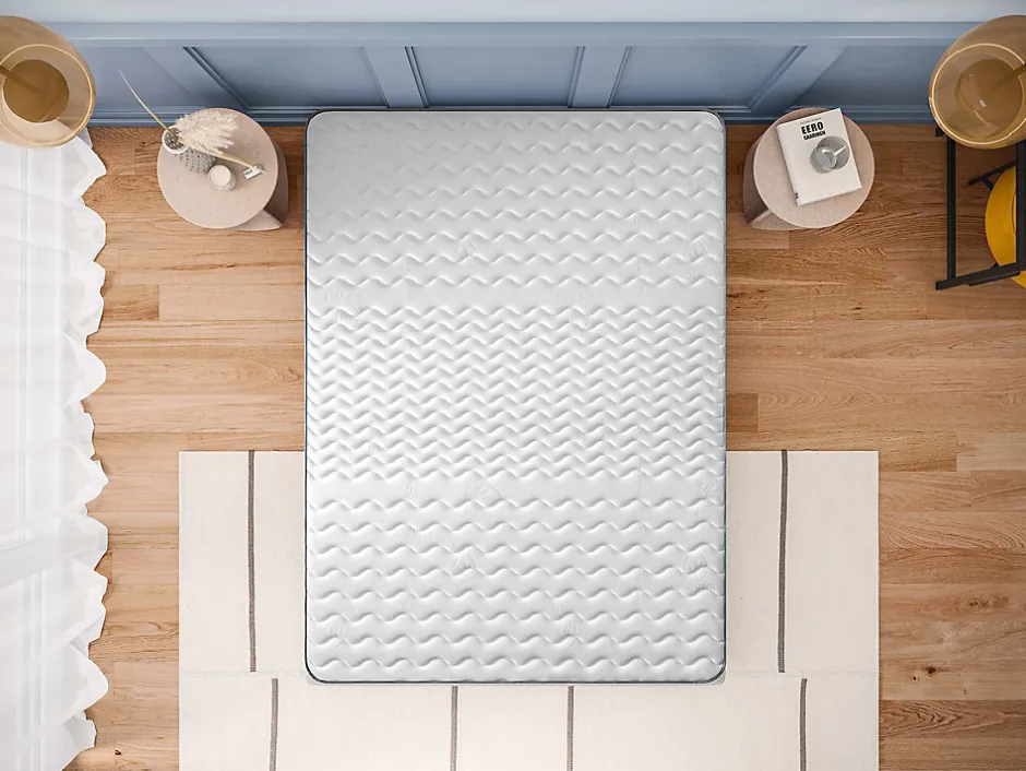 Cosmos Matelas 140x190 Alpha - Mousse HR - Accueil Blue Latex - Épais 30 cm - 7 zones de soutien - Face été/hiver - Confort Ferme