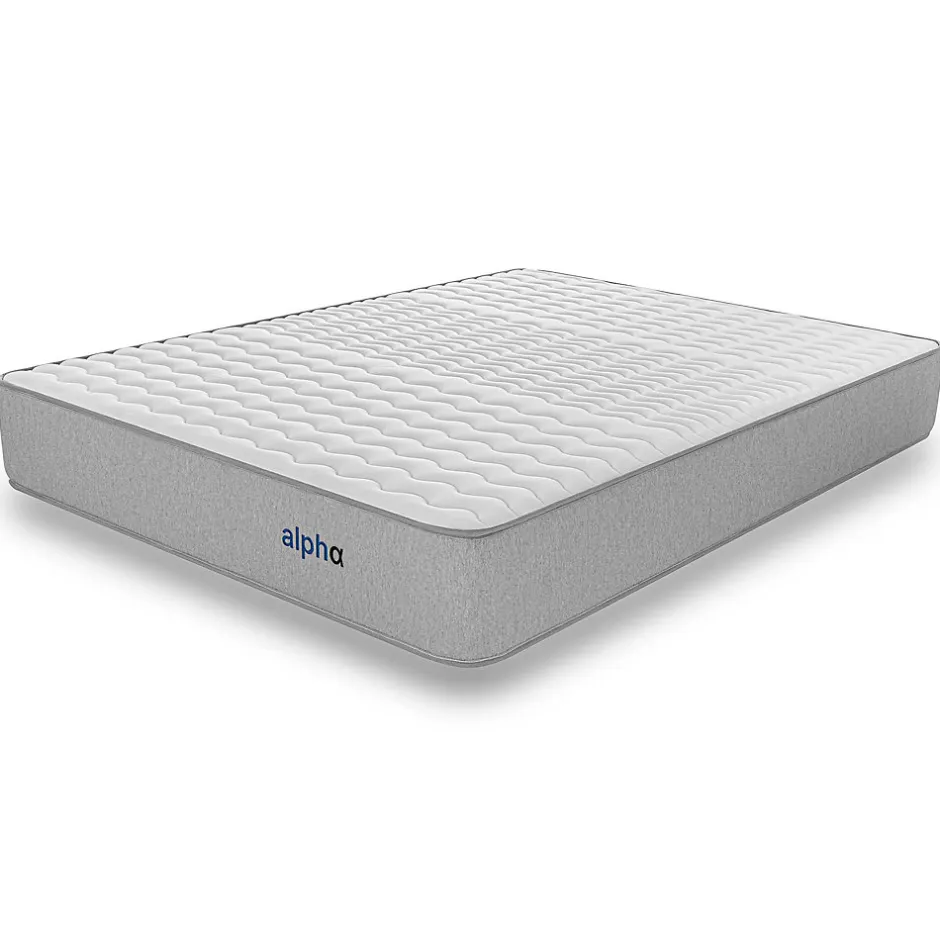 Cosmos Matelas 140x190 Alpha - Mousse HR - Accueil Blue Latex - Épais 30 cm - 7 zones de soutien - Face été/hiver - Confort Ferme