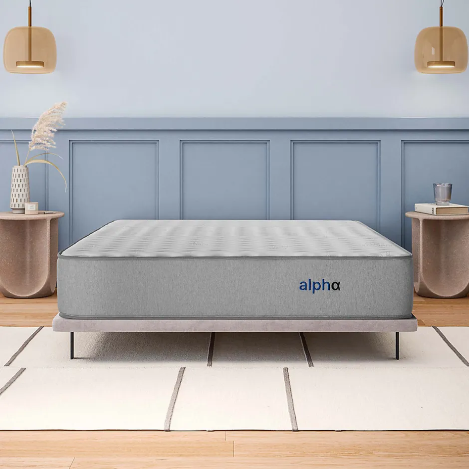 Cosmos Matelas 160x200 Alpha - Mousse HR - Accueil Blue Latex - Épais 30 cm - 7 zones de soutien - Face été/hiver - Confort Ferme