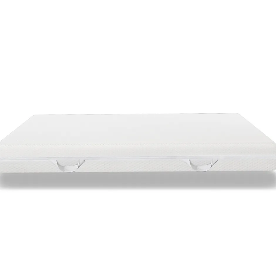 Okwish Matelas 160x200 cm - Ergonomique 7 Zones avec Mousse Froide, Confort H2 H3, Housse Amovible Lavable à Fermeture Éclair - Blanc