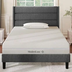 Okwish Matelas 90x200 cm - Ergonomique 7 Zones avec Mousse Froide, Confort H2 H3, Housse Amovible Lavable à Fermeture Éclair - Blanc