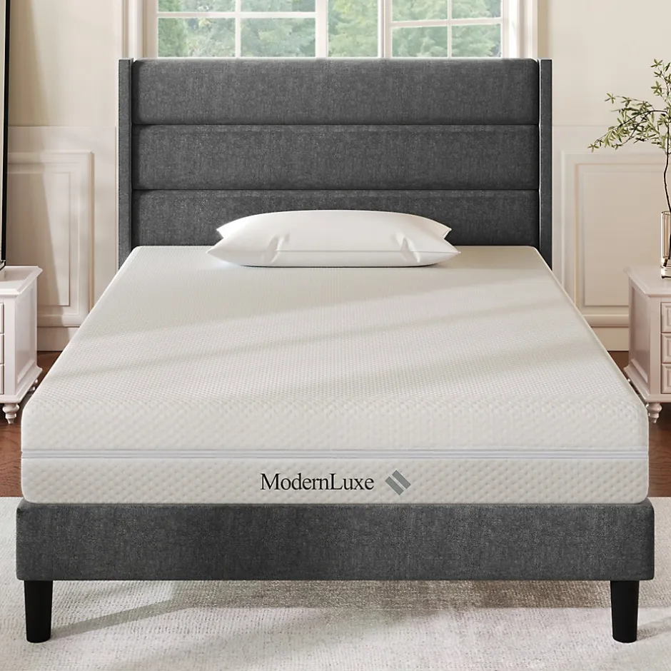 Okwish Matelas 90x200 cm - Ergonomique 7 Zones avec Mousse Froide, Confort H2 H3, Housse Amovible Lavable à Fermeture Éclair - Blanc