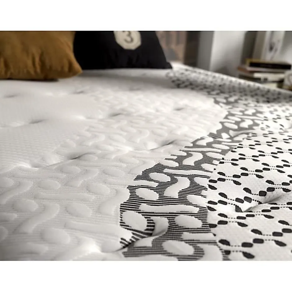 Eccox Matelas 90x200 cm Brooklyn Paradise epaisseur 24 cm 2 Anti-acariens Respirant.