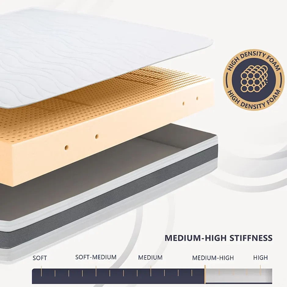 The White Stone Matelas 130x190 cm en Waterfoam hypoallergénique, 16 cm Best