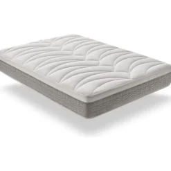 Eccox Matelas 90x190 cm Mémoire de forme Luxury Elite Argent H25 epaisseur 25 cm +/- 2 Haute Fermeté. Hot