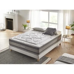 Eccox Matelas 120x180 cm Mémoire de forme Gel Pocket Spring Graphene Design & Comfort epaisseur 29 cm + / -2 Fermeté moyenne-élevée New