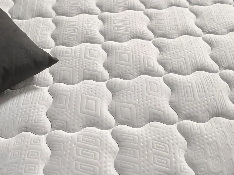 Simpur Low Cost Matelas 140x190 cm Natur Plus, mousse multizone, 30 cm, tissu stretch, 7 zones de confort, morphologique et excellente aération