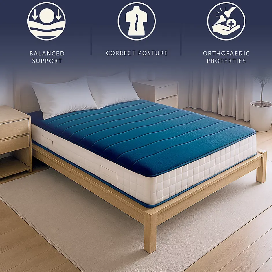 The White Stone Matelas 140x190 cm Waterfoam H20 cm Ferme Moyenne Médical Antiallergique Made in Italy Clearance