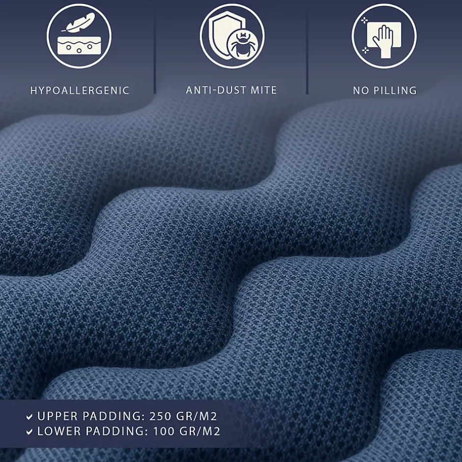 The White Stone Matelas 140x190 cm Waterfoam H20 cm Ferme Moyenne Médical Antiallergique Made in Italy Clearance