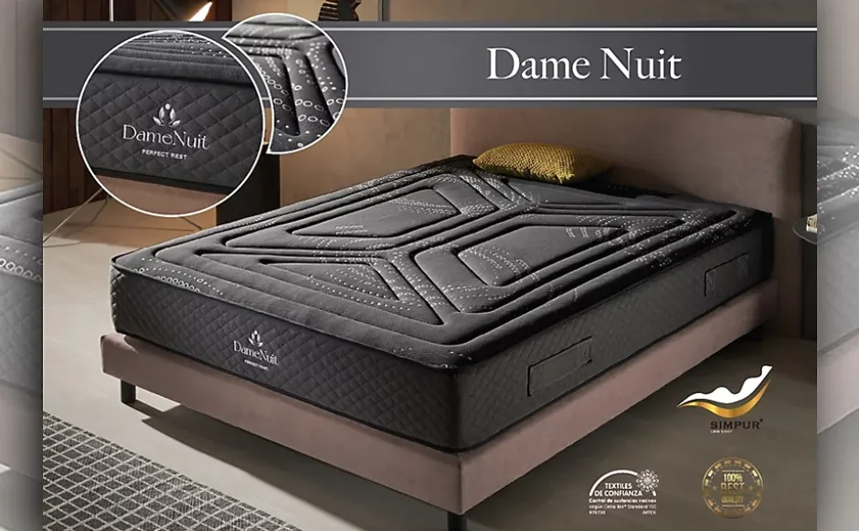 Simpur Low Cost Matelas 160x200 dame nuit soutien ferme évolutif ressorts ensachés deep spring & confort multizone hr - 25cm d'epaisseur Best