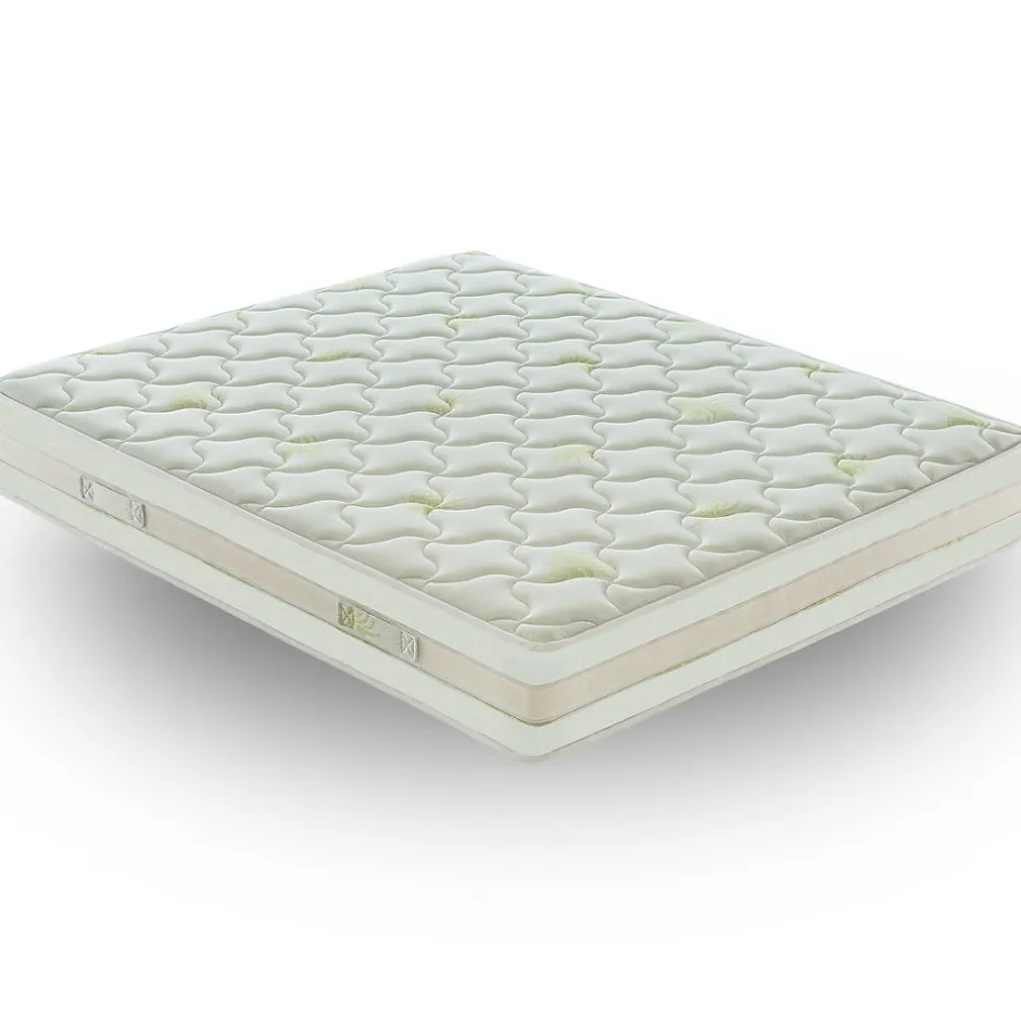 Materassiedoghe Matelas 160x200 en mousse à mémoire de forme - Epaisseur 25 cm - Mousse à mémoire de forme 5 cm - 9 zones - Housse amovible
